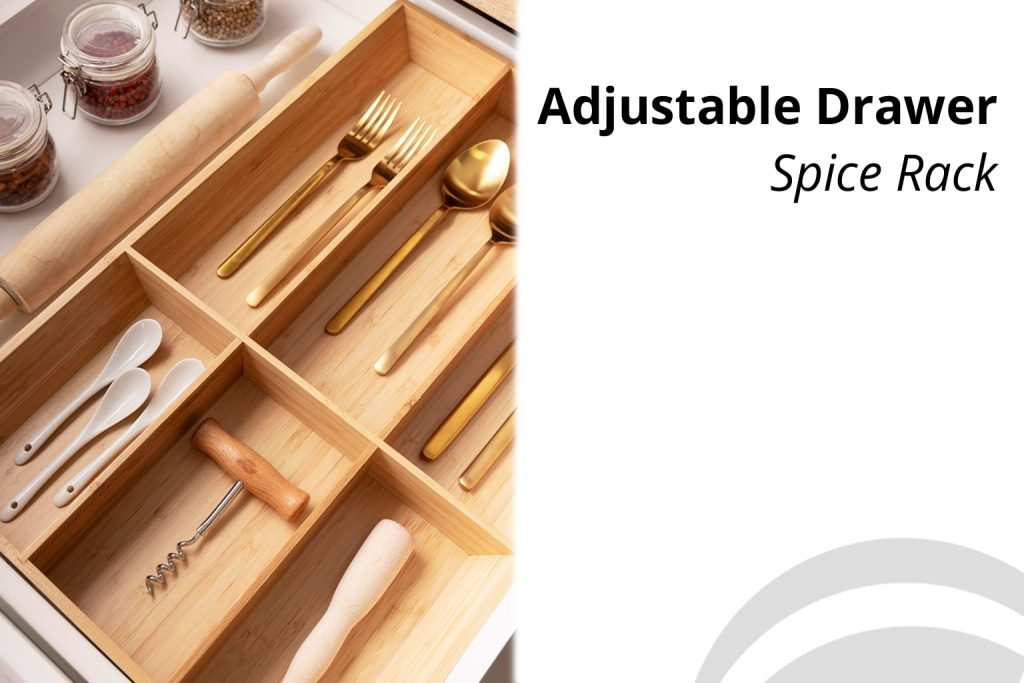 Adjustable Drawer Spice Rack