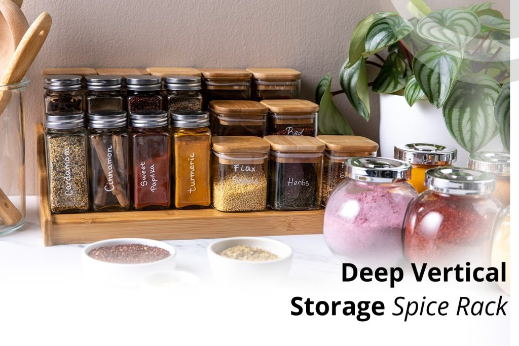 Deep Vertical Storage Spice Rack