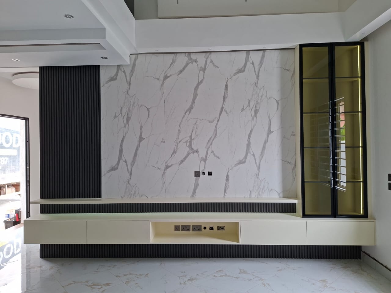 Custom TV Units in Accra: Inside a 44 Wood Bespoke Living Space